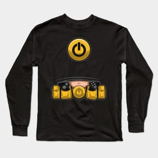 Geek Utility Belt with Belly Long Sleeve T-Shirt